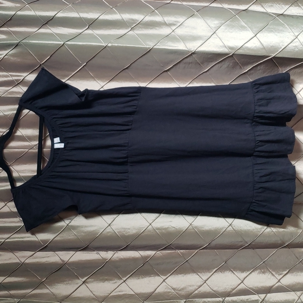 EUC-ASOS Empire Waist Ruffle Bottom Cotton Dress